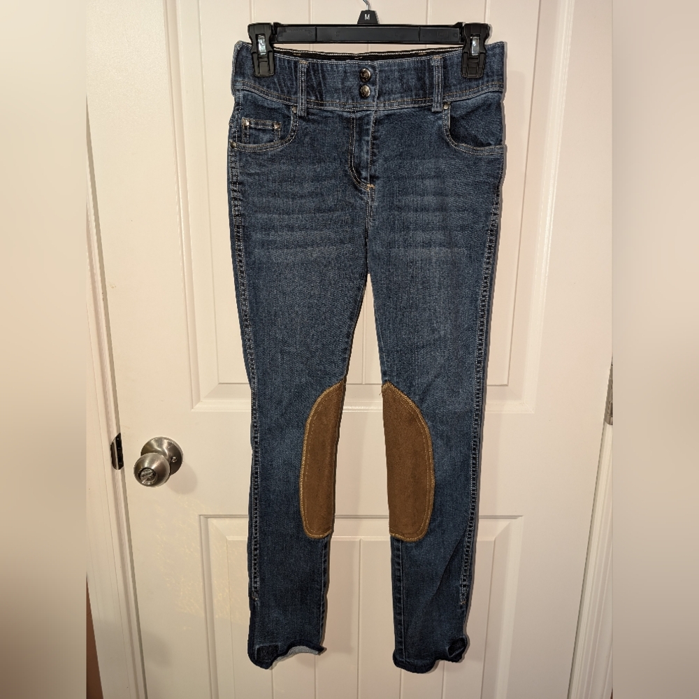 Good Rider Horse Bit Cropped Jeans W24R Medium Wash